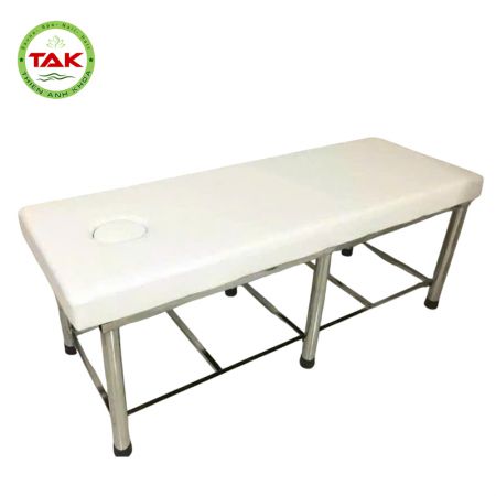 Giường Massage Body Chân Sắt - Inox